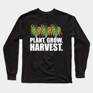 Rice Farmer - Plant grow harvest w Long Sleeve T-Shirt